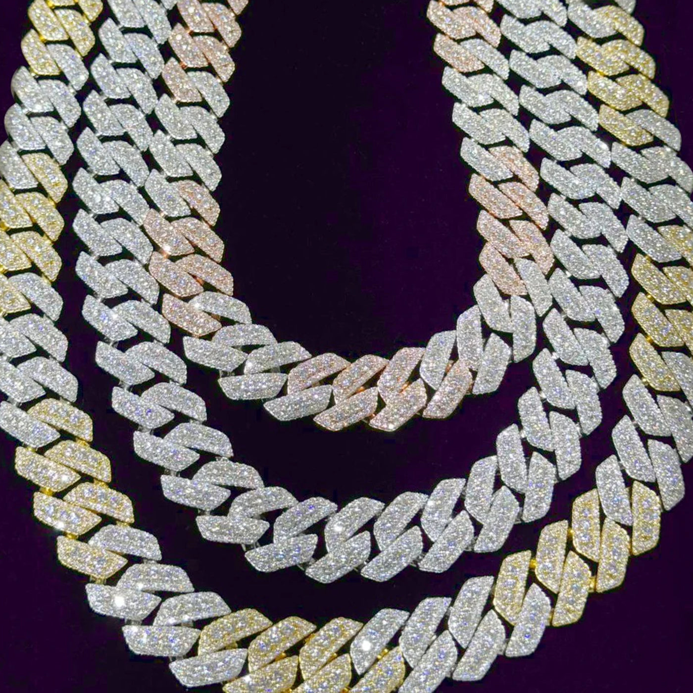 20mm Miami Cuban Moissanite Diamond Chain 22" Custom Necklace